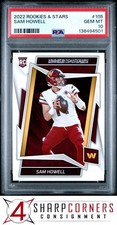 2022 PANINI ROOKIES & STARS #105 SAM HOWELL RC PSA 10