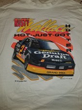 Nascar Rusty Wallace Miller Genuine Draft T Shirt large