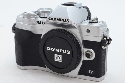 OLYMPUS OM-D E-M10 Mark IV Mirrorless Camera Body Silver Used Tested Working