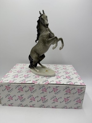 Vintage Royal DUX Bohemia Porcelain Horse Figurine 12 H Czech Republic W/box