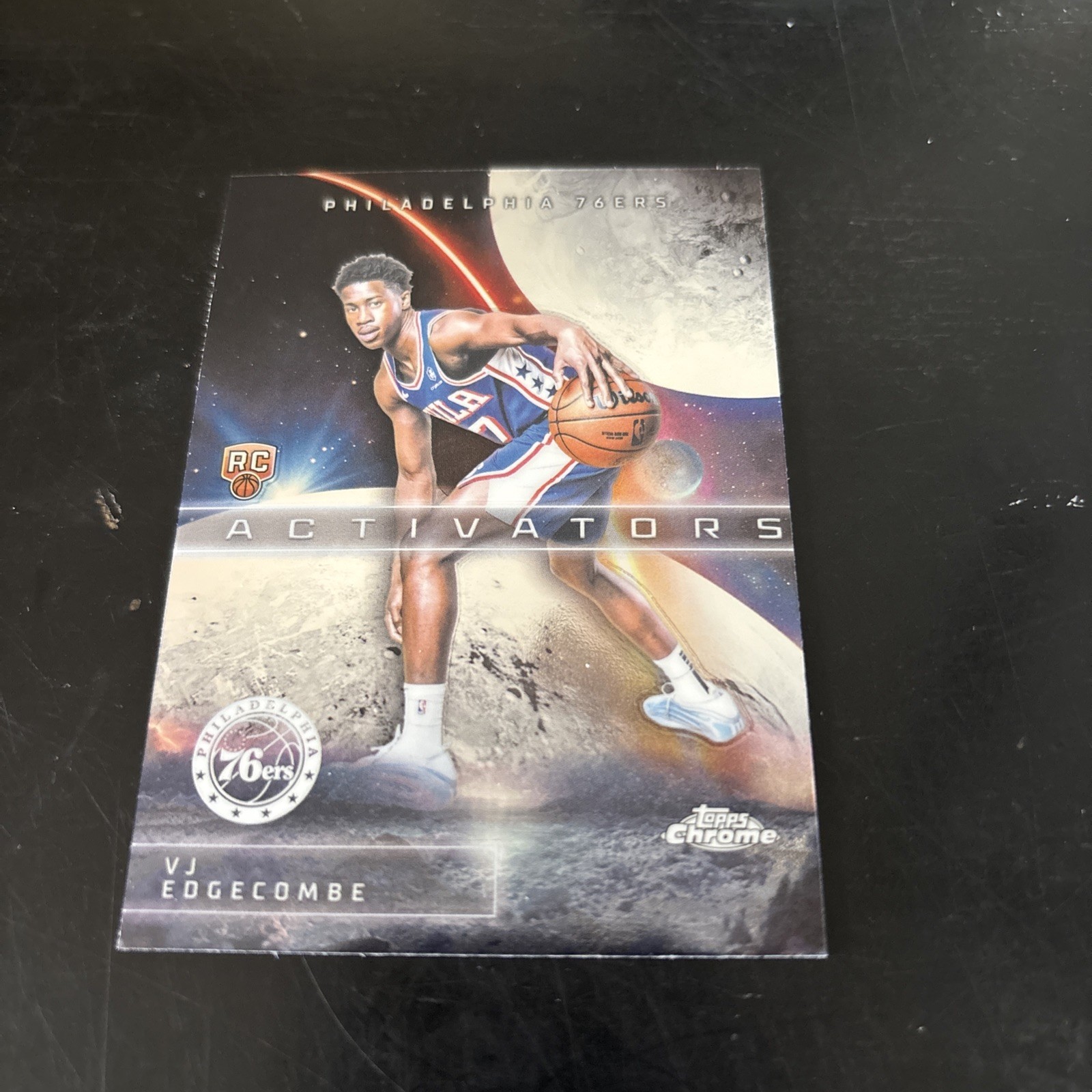 2025-26 Topps Chrome Basketball VJ Edgecombe RC Activators Insert #AC-13 76ers