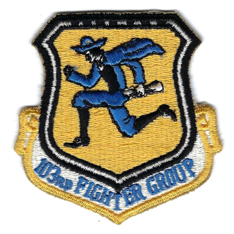 70's-80's (F-100/A-10 era) 103rd TFG (4 INCH SCHIFFLI  MADE) patch