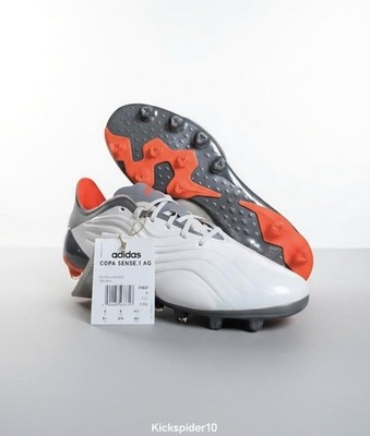  Adidas Copa Sense.1 AG White/Red Soccer Cleats FY6207 Men's 9.5 K-Leather New