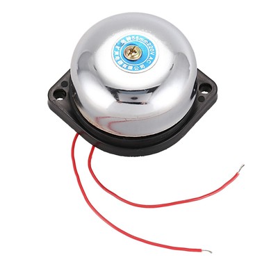 55mm Diameter Fire Alarm Electric Gong Bell AC 220V G2I41571