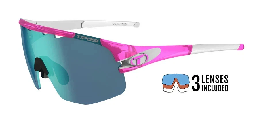 Pink Interchangeable Cycling Sunglasses & Goggles for sale  display picture 2