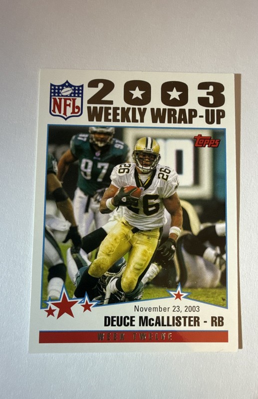 2004 Topps - 2003 Weekly Wrap-Up Deuce McAllister #302 Collection
