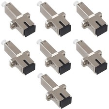 7 Pack Singlemode LC to SC Female Fiber Optic Adapter Hybrid UPC Connector