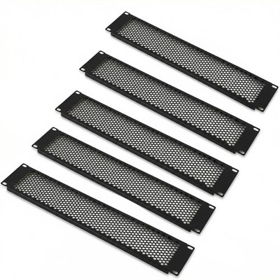 5PCS 1U/2U/4U Blank Rack Mount Panel Spacer with Venting for 19'' Server Rack