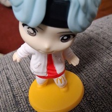McDonald's BTS Happy Meal Figure Toy Yellow Base 2021 Ages 4 Kids Meal