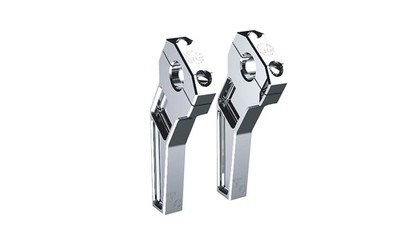 Todds Cycle 1in. Pullback Handlebar Riser Kit - 6in. Rise - Chrome - TD-R12-06