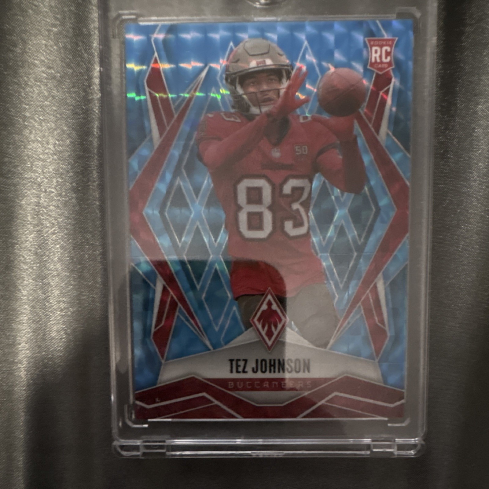 2025 Panini Phoenix - Rookies Tez Johnson #166 Blue /50 (RC)