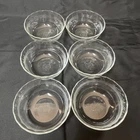 Corning Pyrex #464 (6) Glass Bowls 300ml 4-1/2"