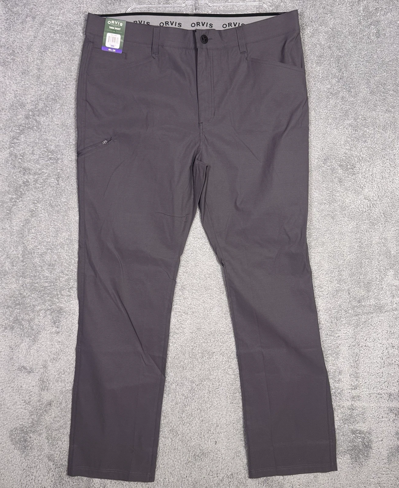 Orvis Trek Pants Mens 40x34 Stretch Cargo Classic Collection Tech Hike Softshell