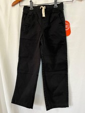 Wonder Nation Pull On Pants Boys Black Reinforced Knee Pockets Many sizes NEW