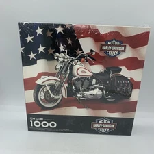Harley Davidson Motorcycle 1000 Piece Puzzle Springbok 1998 Hallmark “As Is”
