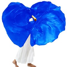 Wuchieal 55" Praise Dance Worship Flags with Flexible Rods Semicircle Worship...