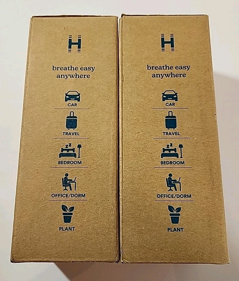 NEW SEALED LOT OF 2 HoMedics Portable Ultrasonic Humidifier Navy Travel Size - Image 2 of 4