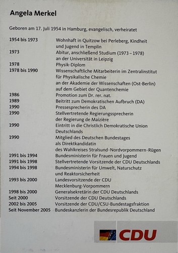 Angela Merkel signiert Kanzlerin Karte Original Unterschrift Signatur Autogramm - Bild 3 von 7