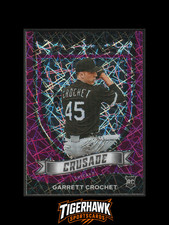 2021 Panini Chronicles Crusade GARRETT CROCHET #1 Purple Velocity Prizm RC