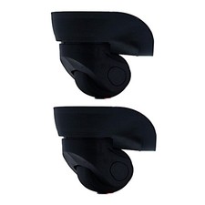 1 Pair Suitcase Wheels Replacement Luggage Spinner Universal A08 Black US