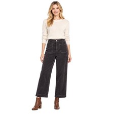 Maeve Anthropologie The Colette Purple Corduroy Wide Leg Pants Size 28
