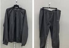 3 Pc Fighthaus Contender Sauna Suit Men  s 4XL Black Gray Training Weight Loss