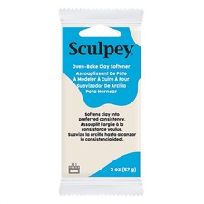Sculpey Oven Bake Clay Softener, Non Toxic, 2 oz. bar. No Pigment so it Will ...