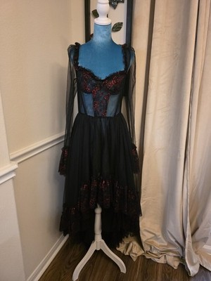 Medium Dolls Kill Dance With Death High-Low Dress Nwt | eBay