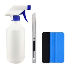 Car Window Tint Application Tools Kit, 8 Pcs Vehicle Glass Protective Film In...