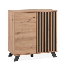 Kommode MEDAN - Artisan Eiche - anthrazit - 80 cm breit Sideboard Anrichte