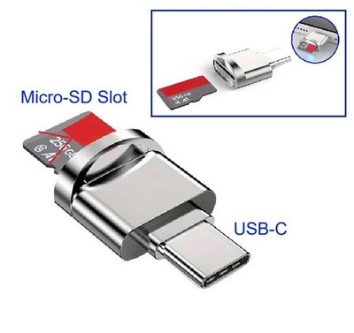 MicroSD USBC Adapter USB-C für Micro SD Speicherkarte Adapter Leser