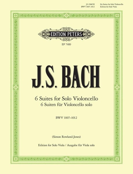 Johann Sebastian Bach / Suiten FüR Violoncello Solo Bwv 1007-1012 -ÜBertragu ...-image
