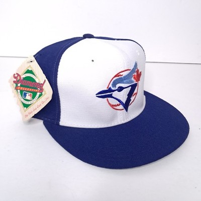 Vintage 90s Toronto Blue Jays Hat New Era Diamond Pro Model 6 7/8 Wool USA