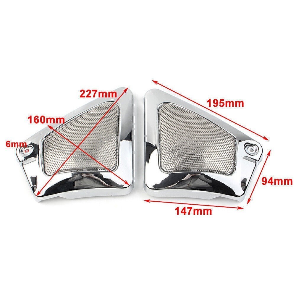 For Harley V-Rod VRSCA VRSCB VRSCX VRSCAW SU Chrome Airbox Frame Neck Side Cover