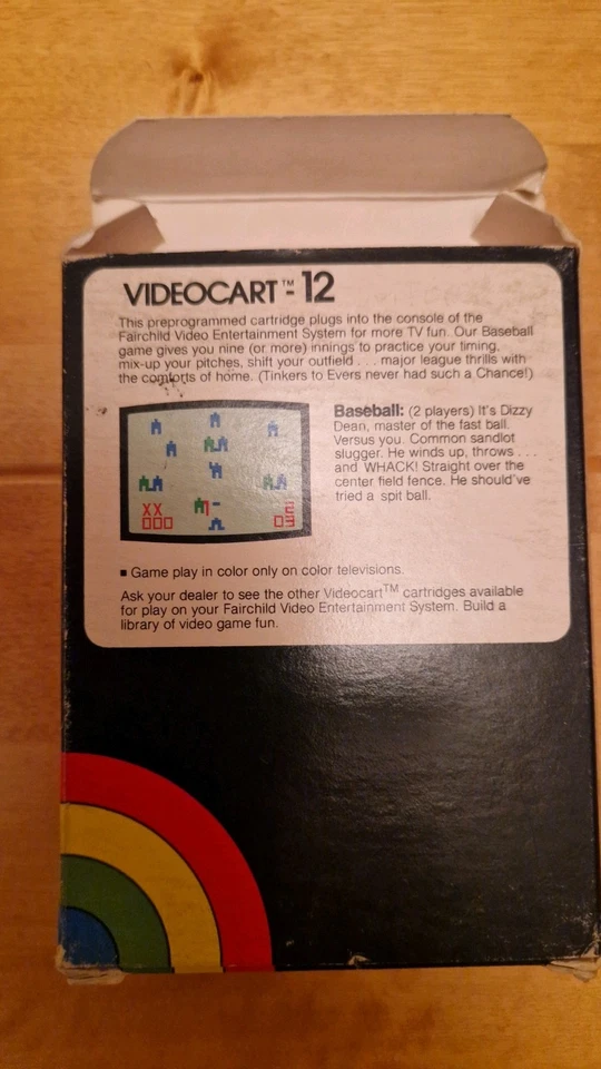Fairchild Channel F Videocart 12 Baseball - Image 3 of 3
