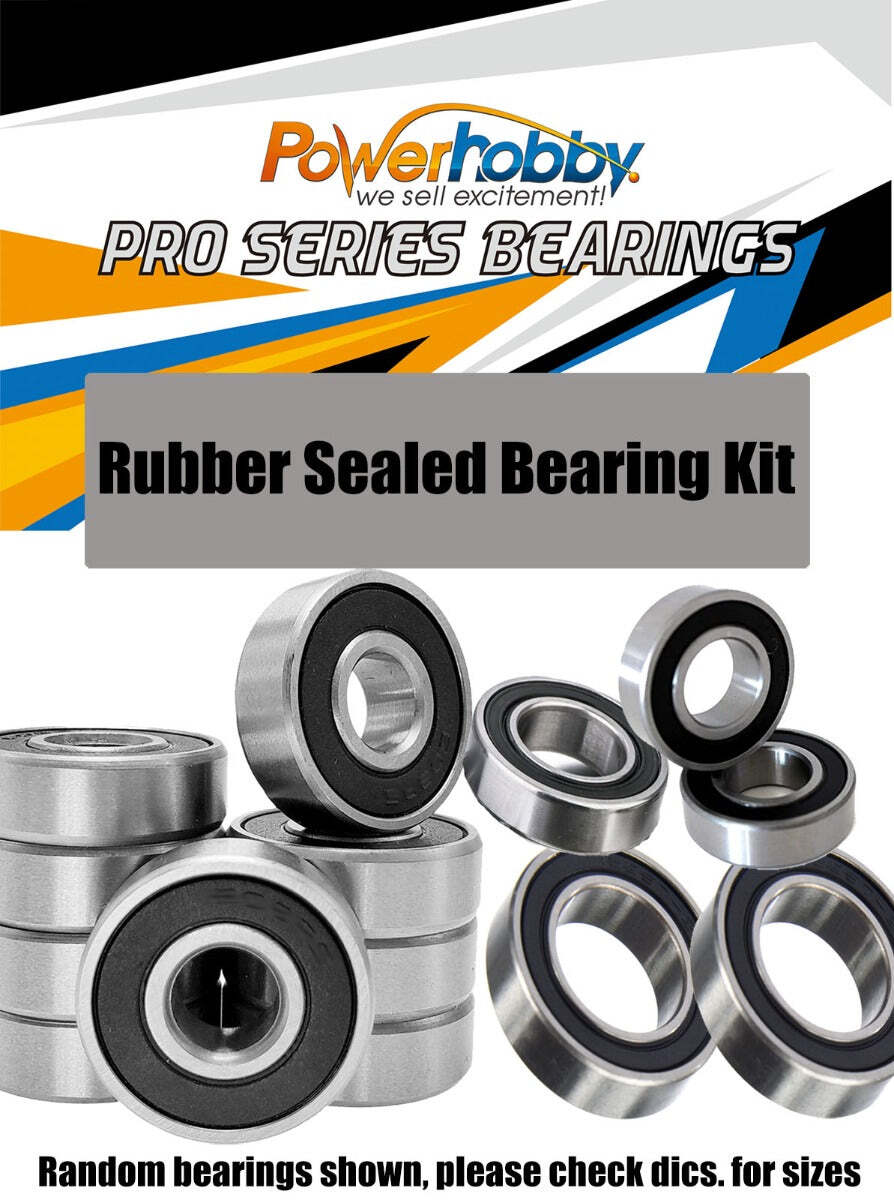 PowerHobby Pro Series Rubber Sealed Bearing Kit FOR Traxxas Slash 4WD