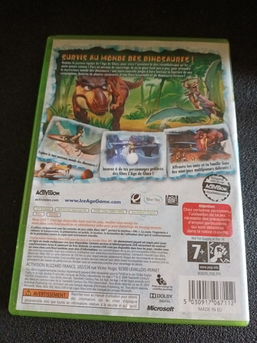 Idade do gelo: amanhecer dos dinossauros (xbox 360) lt + 3.0