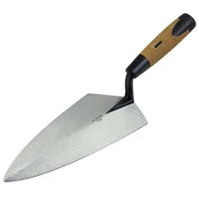 W Rose Brick Trowel 10" Philadelphia Pattern Cork Handle Standard Blade