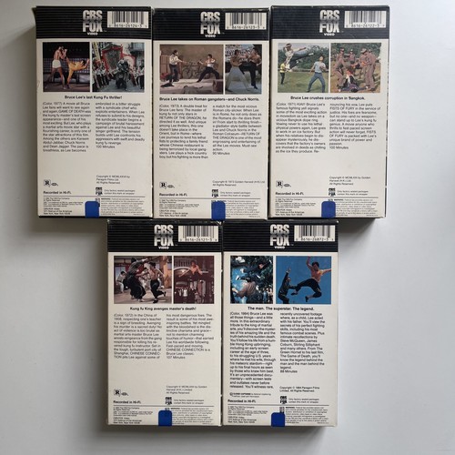 Bruce Lee VHS 5 Movie Set Vintage CBS Fox Releases The Legend! CULT martial art - Picture 5 of 10