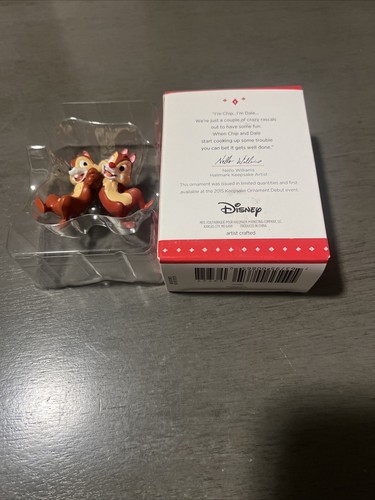 2015 Hallmark Keepsake Ornament Chip and Dale Disney Limited Edition Chipmunks - Picture 6 of 7