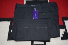 Ralph Lauren Purple Label Made in Italy 100 Wool Gray Dress Pants