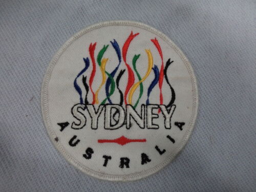 #D519.  CLOTH PATCH - SYDNEY, AUSTRALIA, RIBBONS - Picture 1 of 1