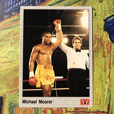 MICHAEL MOORER BROOKLYN BOXING CARD 1991 *12A