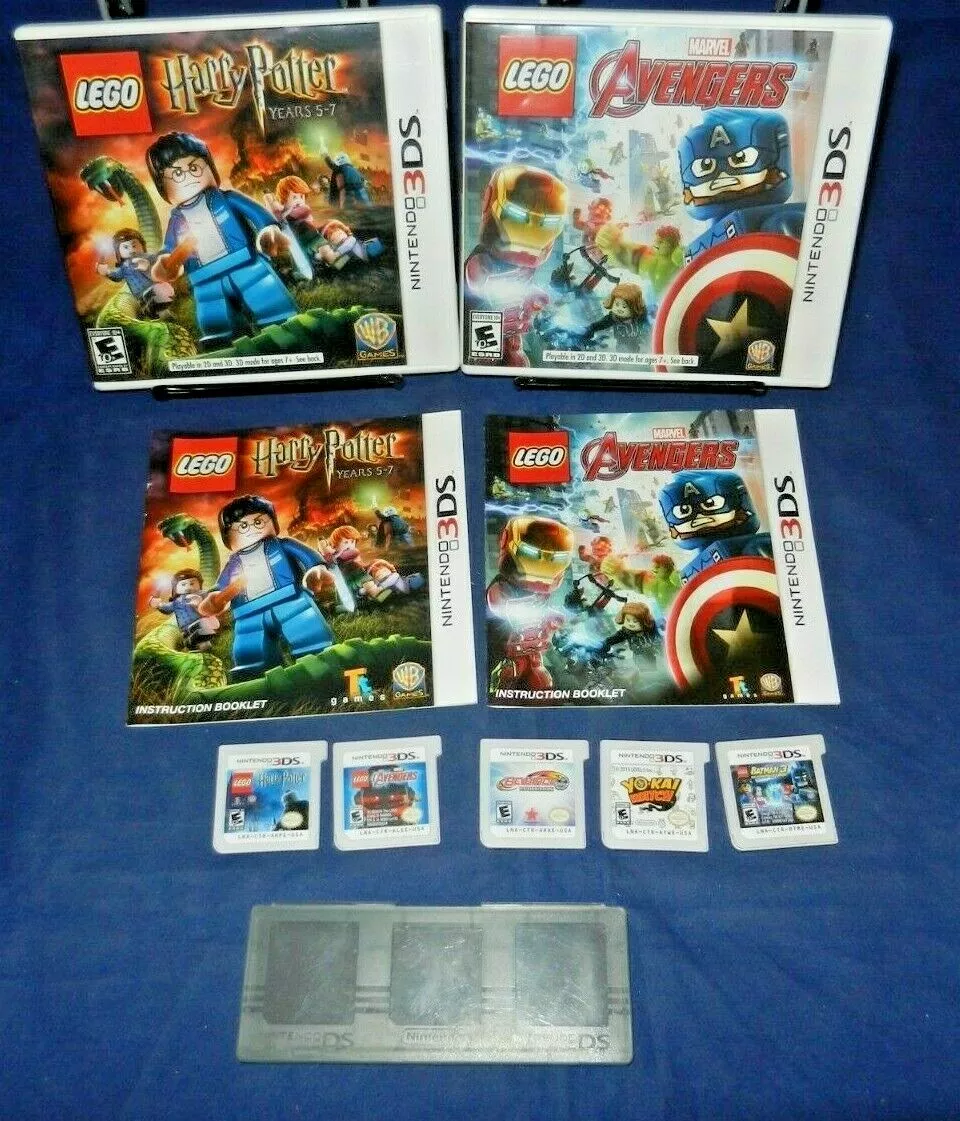 Nintendo 3DS; LEGO Marvel Avengers, LEGO Harry Potter, LEGO Batman 3,  Beyblade,+