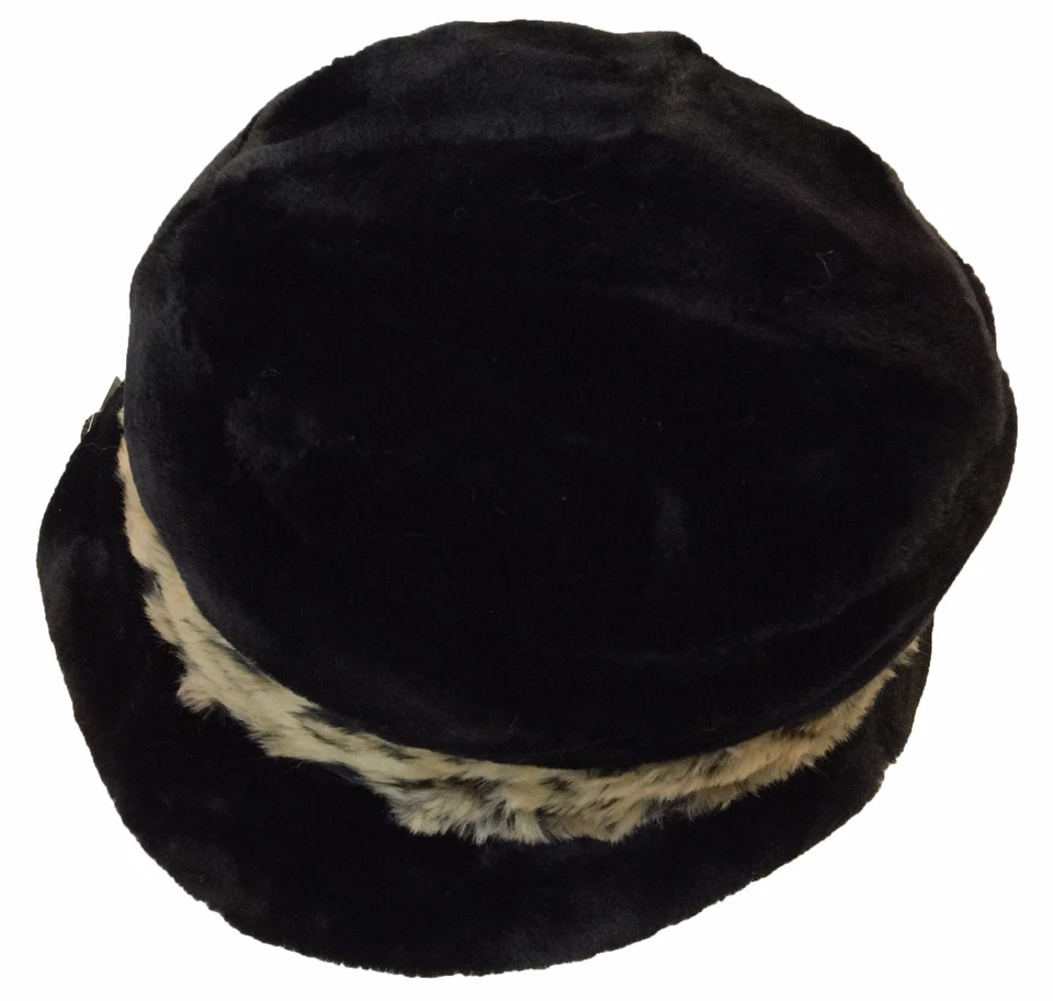 Lady Women Men Russian Cossack Style Faux Fur Bucket Hat - Image 4 of 4