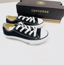 CONVERSE, CHUCK TAYLOR 3J235 BLACK WHITE CANVAS, ALL STAR, LITTLE KIDS SIZE:11.5