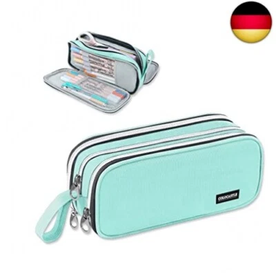 COLOCASTLE Federmäppchen Mäppchen Federmappe groß mit 3 Fächern Federtasche Mäd