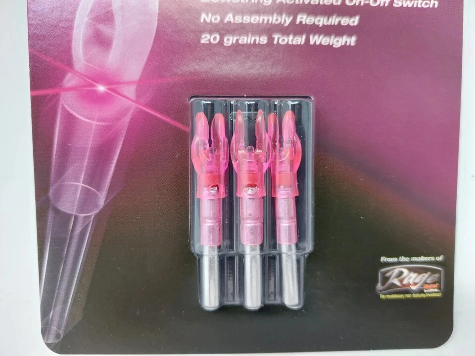 Rage Nockturnal-X Lighted Nocks 3pk PINK NT-512 - Image 2 of 4