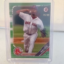 Denyi Reyes 2019 Bowman Draft Paper Green /99 Boston Red Sox BD-142 MLB REDSOX