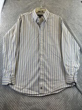 Nordstorm Mens Long Dress Shirt Size 17-35 Sleeves Button Down Striped